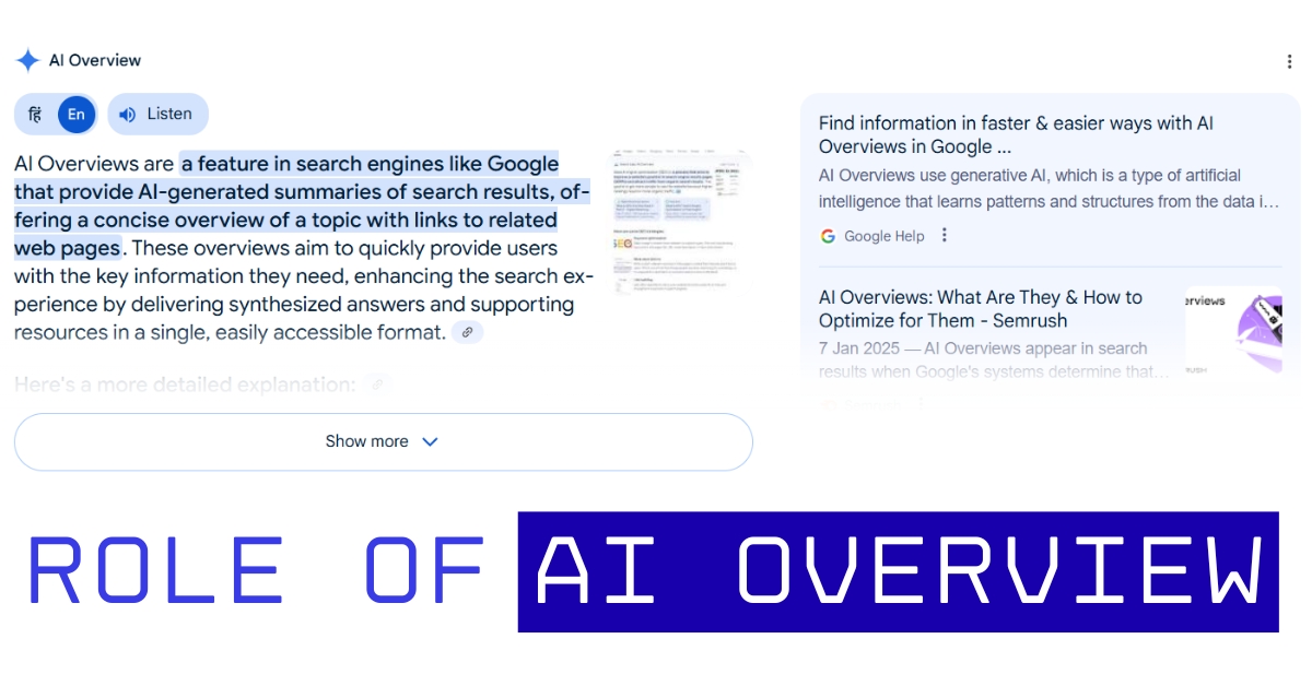 role of ai overview in seo in 2025